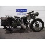 Triumph 3HW military motorcycle. 1943. 343cc. Frame No. TL33468 Engine No. 3HW38180 Runs and