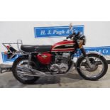 Honda 750 Four Motorcycle. 1977. 736cc. Frame No. CB750-2582591 Engine No. CB750E-2472720 Runs and