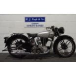 Norton ES2 motorcycle. 1940s. 500cc Engine No. 52896/J4 Engine rebuilt, rebuilt wheels & had lots of