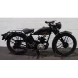 Excelsior model B3 motorcycle. 1931. 196cc. Frame No. W1385. Engine No. XZ4469. Runs and rides,