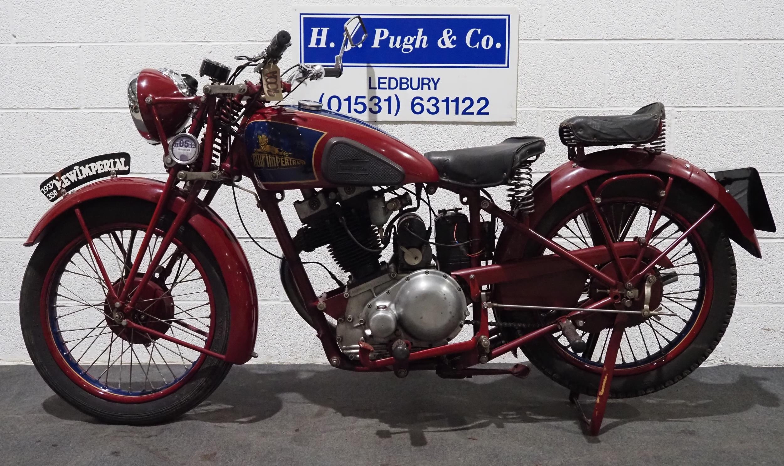 New Imperial 350 Model 46 motorcycle. 1937-8. 350cc. Frame No. 117/35821/R Engine No. 117-43721-46 - Image 7 of 7