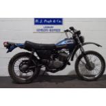 AMF Harley Davidson SX250 enduro motorcycle project. 1978. 250cc. Good compression. No docs or keys.