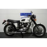 Triumph Tiger motorcycle. 1973. 650cc. Frame No. GE25233. Engine No. PG39779. Good compression. Runs