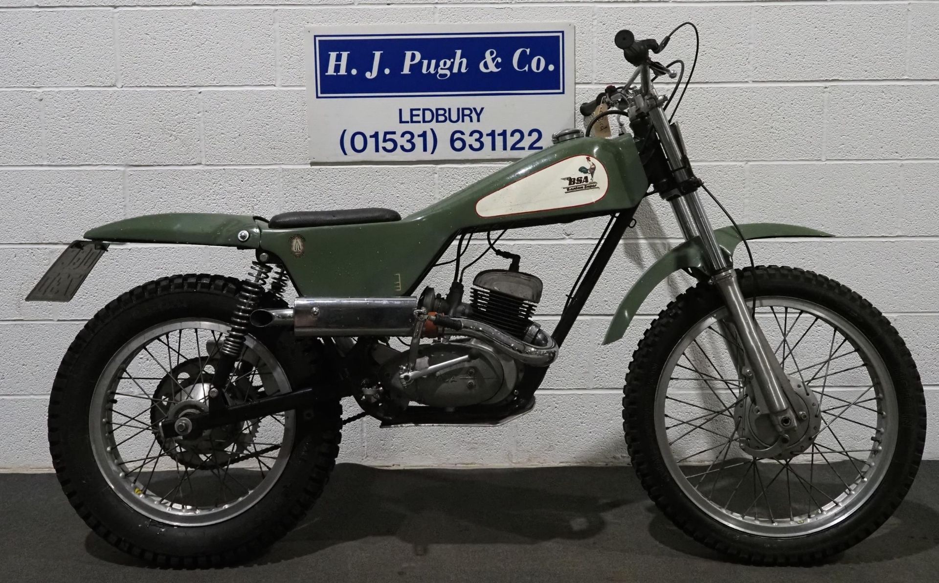 BSA Bantam 175 trials motorcycle. 1966. 175cc. Frame No. D76727 Engine No. GD76727 Has had a