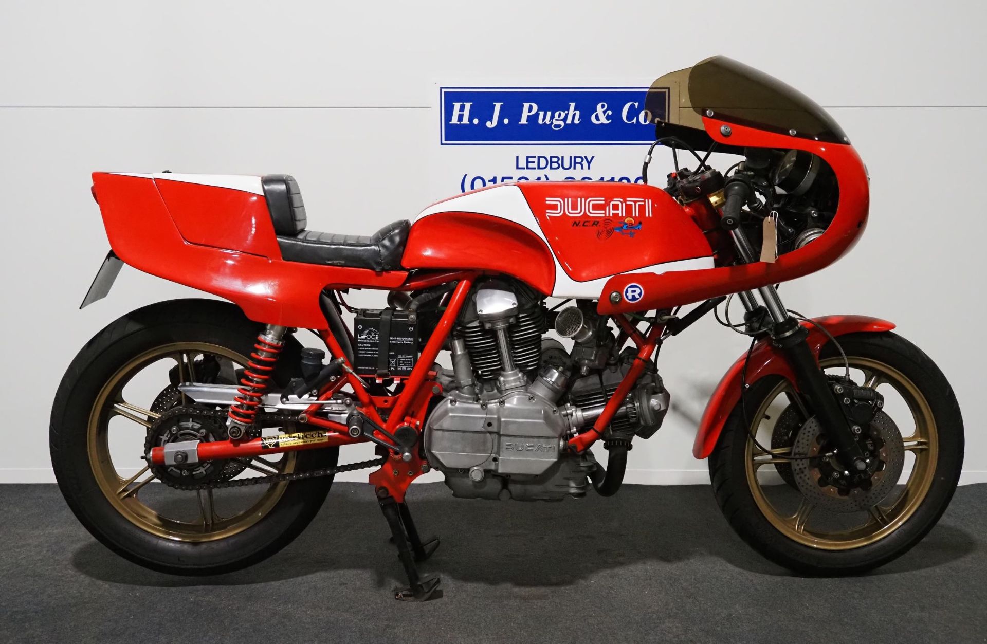Ducati Darmah motorcycle. 1982. 900cc. Frame No. 952313. Engine No. 906036. Marzocchi forks. 40mm