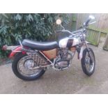 BSA B25T Victor trail motorcycle. Frame no. B25TNED1258. Runs and rides, comes with NOVA certificate