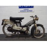 Raleigh Supermatic autocycle 1963, 49cc. Engine turns over, last used in 1999. Reg ESL 428, V5