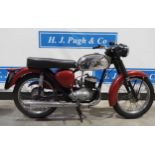 BSA Bantam 175cc motorcycle project. 1970. Frame No. ND06478B175. Engine No. GD78471. Runs but needs