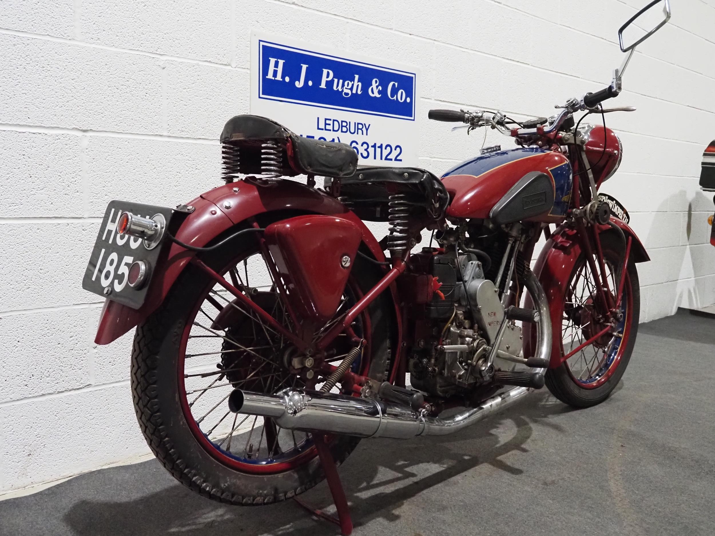 New Imperial 350 Model 46 motorcycle. 1937-8. 350cc. Frame No. 117/35821/R Engine No. 117-43721-46 - Image 4 of 7