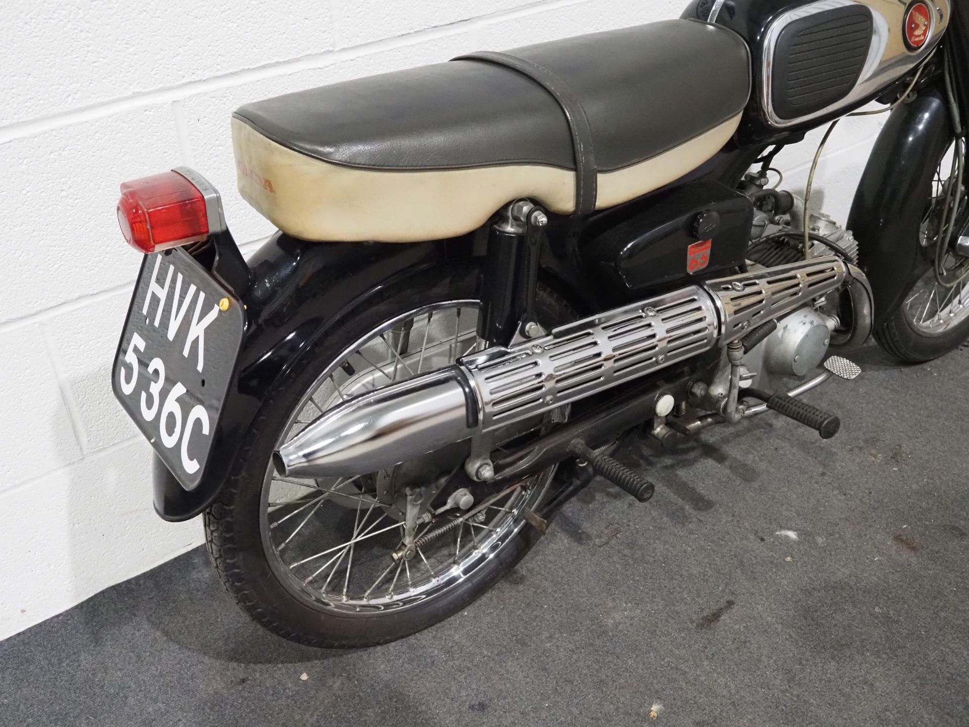 Honda S65 motorcycle. 1965. 65cc. Frame no. S65AA082908 Engine no. S65E-159164 Runs and rides. - Image 4 of 6