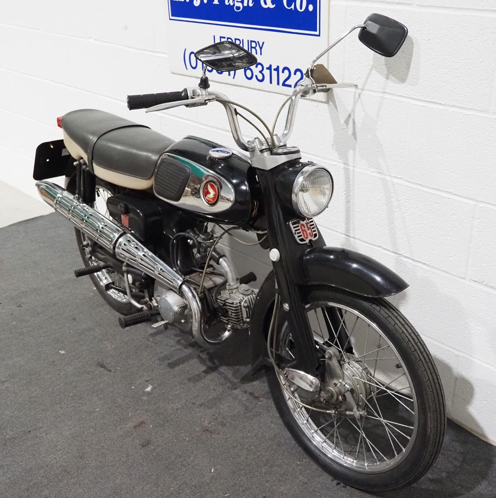 Honda S65 motorcycle. 1965. 65cc. Frame no. S65AA082908 Engine no. S65E-159164 Runs and rides. - Image 2 of 6