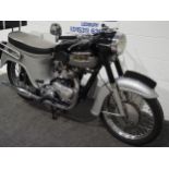 Triumph 6T Thunderbird motorcycle. 1962. 650cc. Frame no. 15242 Engine no. 6TD/15242 Runs and rides.