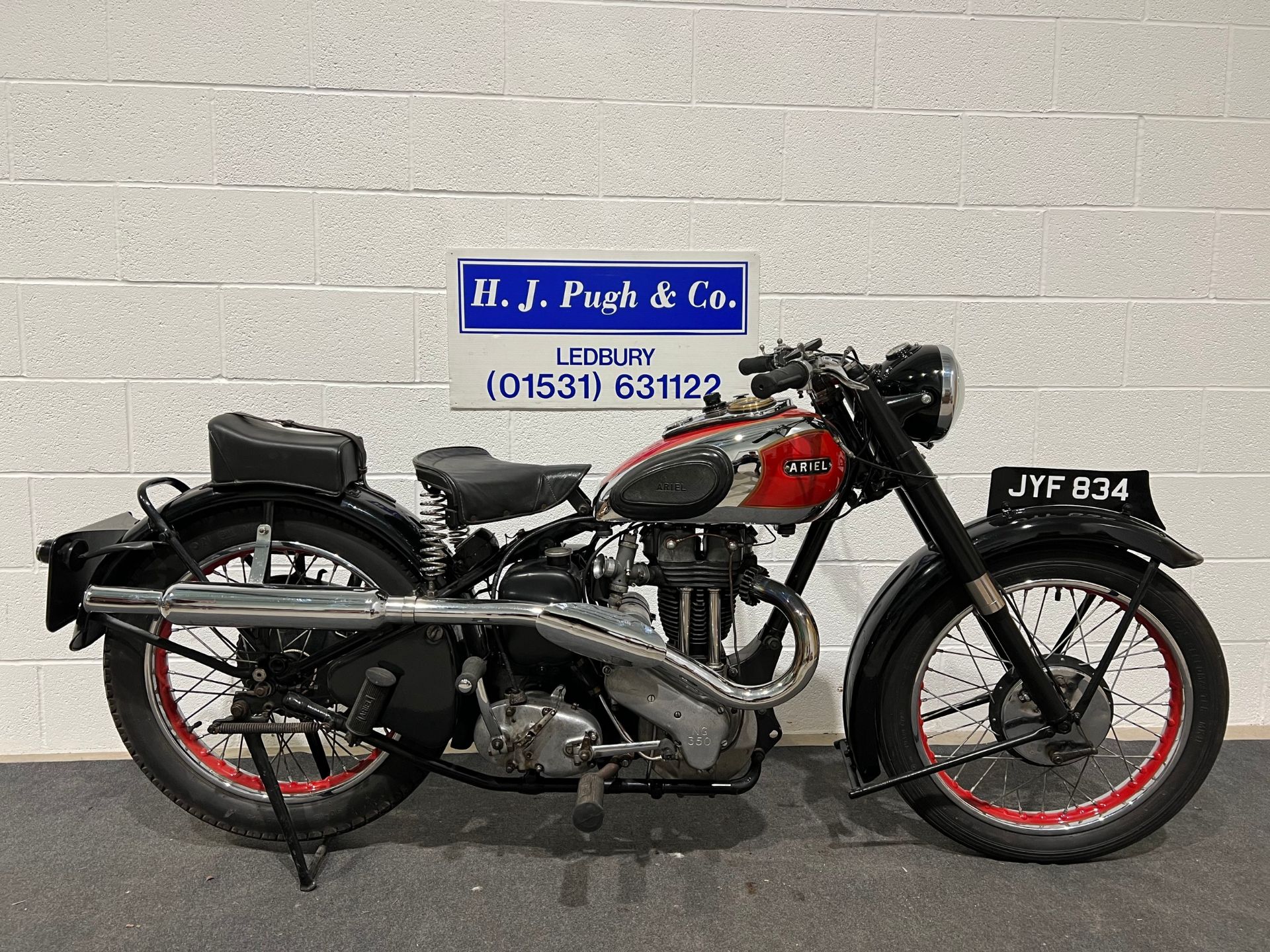 Ariel NG 350 motorcycle, 1948. Frame no. BP13369 Engine no. AJ1594 Has been restored over a few - Image 11 of 11