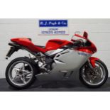 MV Agusta F4 1000, 2004, 998cc. Frame no. ZCGF511BA4V001447 Engine no. F5A400359 Runs and rides