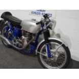 Velocette Venom motorcycle. 1955. 500cc. Engine no. MSS10907 Reg. YVF 667A