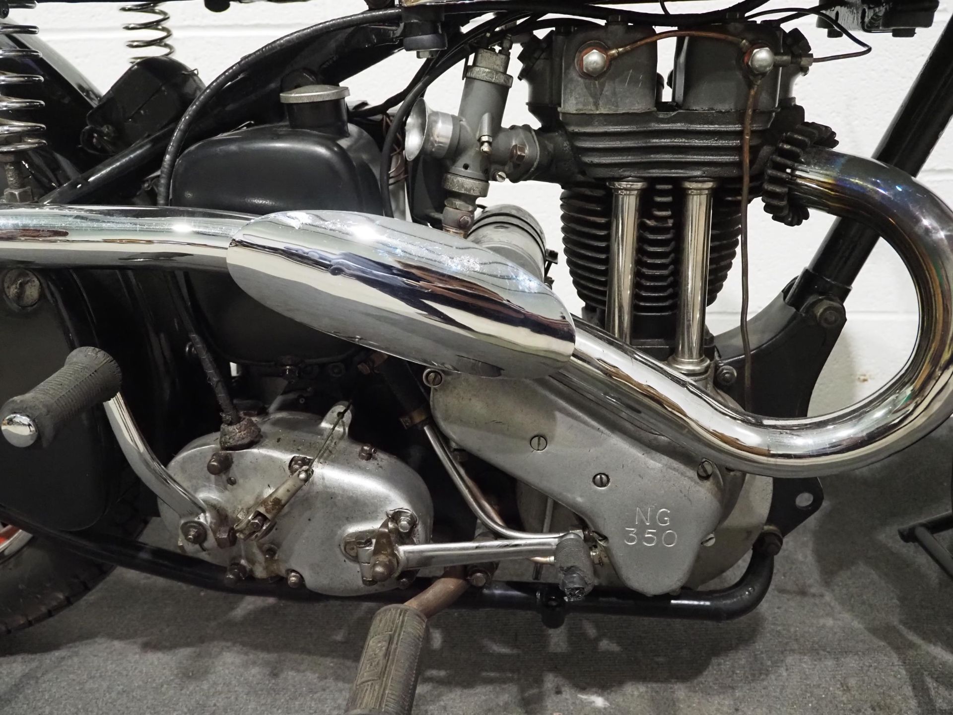 Ariel NG 350 motorcycle, 1948. Frame no. BP13369 Engine no. AJ1594 Has been restored over a few - Image 2 of 11