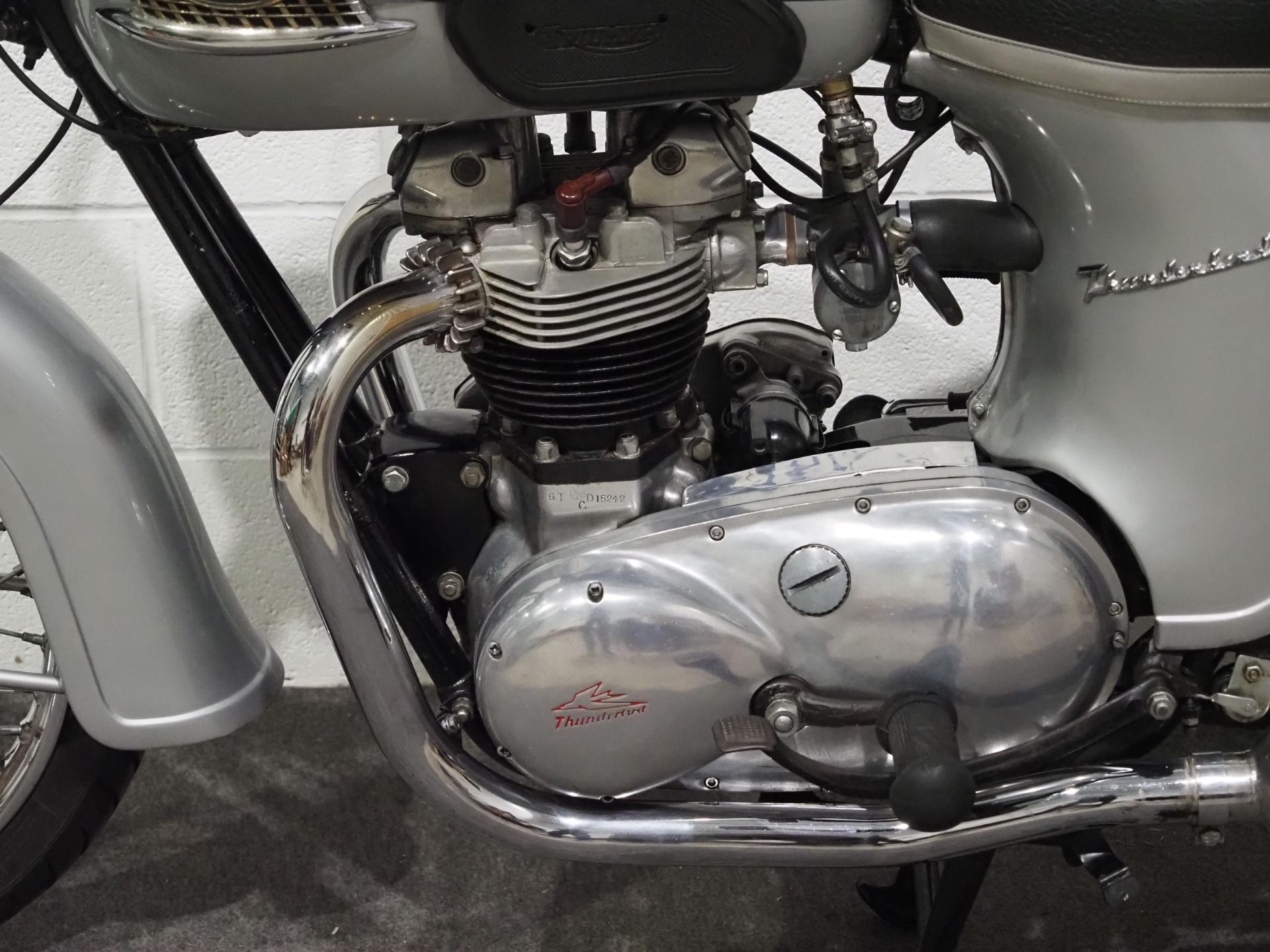 Triumph 6T Thunderbird motorcycle. 1962. 650cc. Frame no. 15242 Engine no. 6TD/15242 Runs and rides. - Image 4 of 7