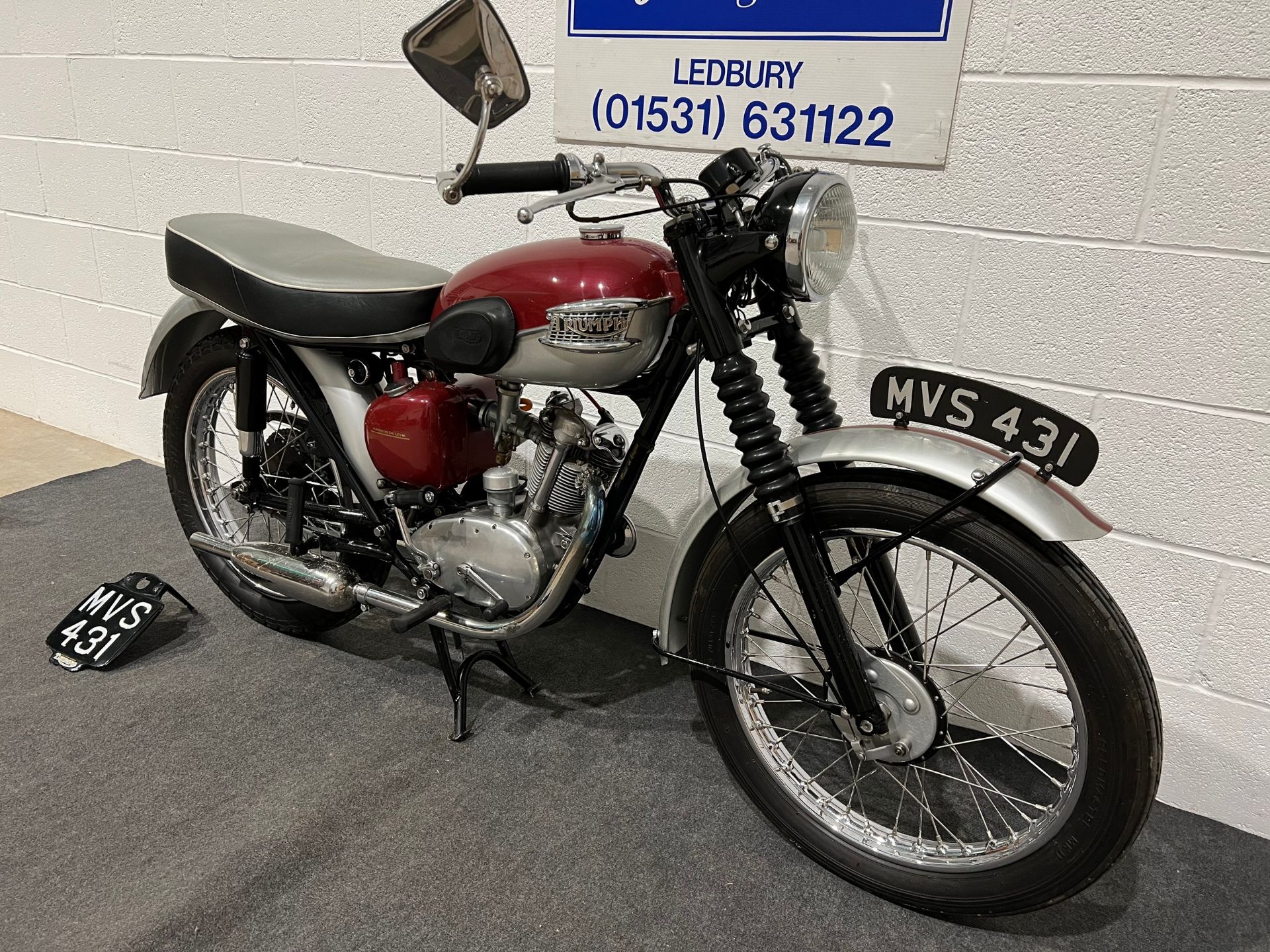 Triumph Tiger cub motorcycle. 1961. 199cc. Frame no. T-76741 Engine no. T2076741 Property of a