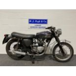 Triumph Tiger motorcycle. 1966. 350cc. Frame no. T90H39353 Engine no. T90H39353 Property of deceased