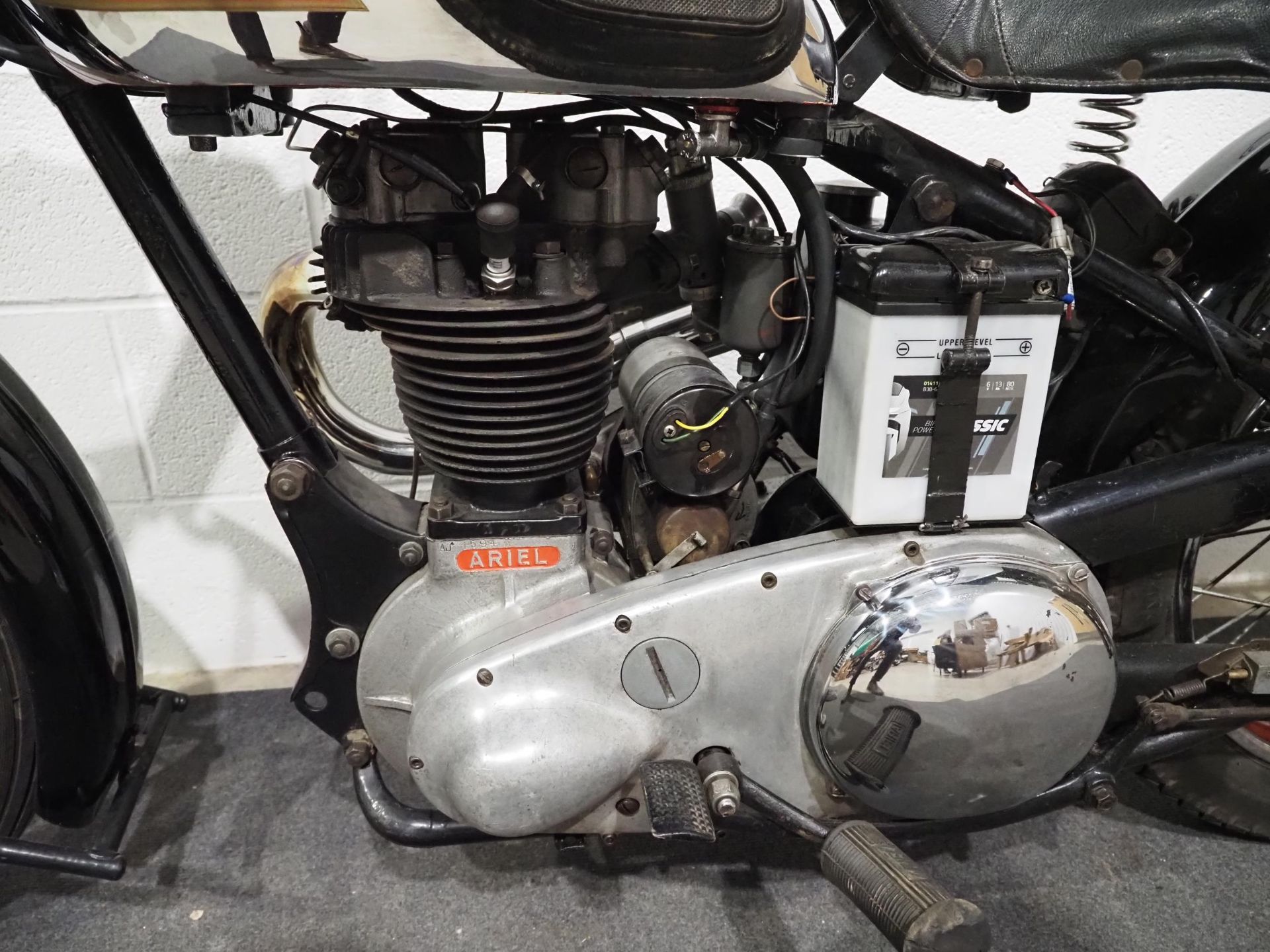 Ariel NG 350 motorcycle, 1948. Frame no. BP13369 Engine no. AJ1594 Has been restored over a few - Image 8 of 11