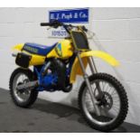 Suzuki RM80 motocross bike. 1987. 80cc. Frame No. RC12A-1005270 Engine No. C112-100593 Runs and