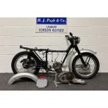 Triumph Tiger cub rolling chassis and engine. 1961. 100cc. Frame no. T73213 Engine no. T2073213