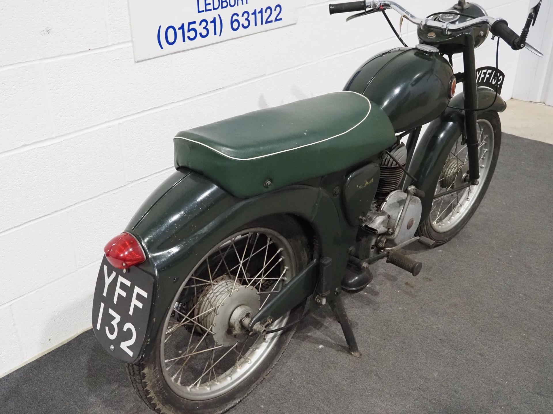 Francis Barnett Plover motorcycle. 1957. 150cc. Frame no. Y5230 Engine no. 295B21515 Runs and rides. - Image 2 of 4