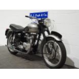 Triumph pre unit 5T/T100 motorcycle. 1956. 500cc. Frame no. 77448 Engine no. T10077448 All alloy