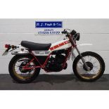 Yamaha DT250 enduro motorcycle, 1981, 248cc. Runs and rides, new wheel bearings, new rear wheel and