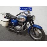 BSA A7 motorcycle. 1965. 500cc. Frame no. A508493 Engine no. A50A1165 Engine number is different