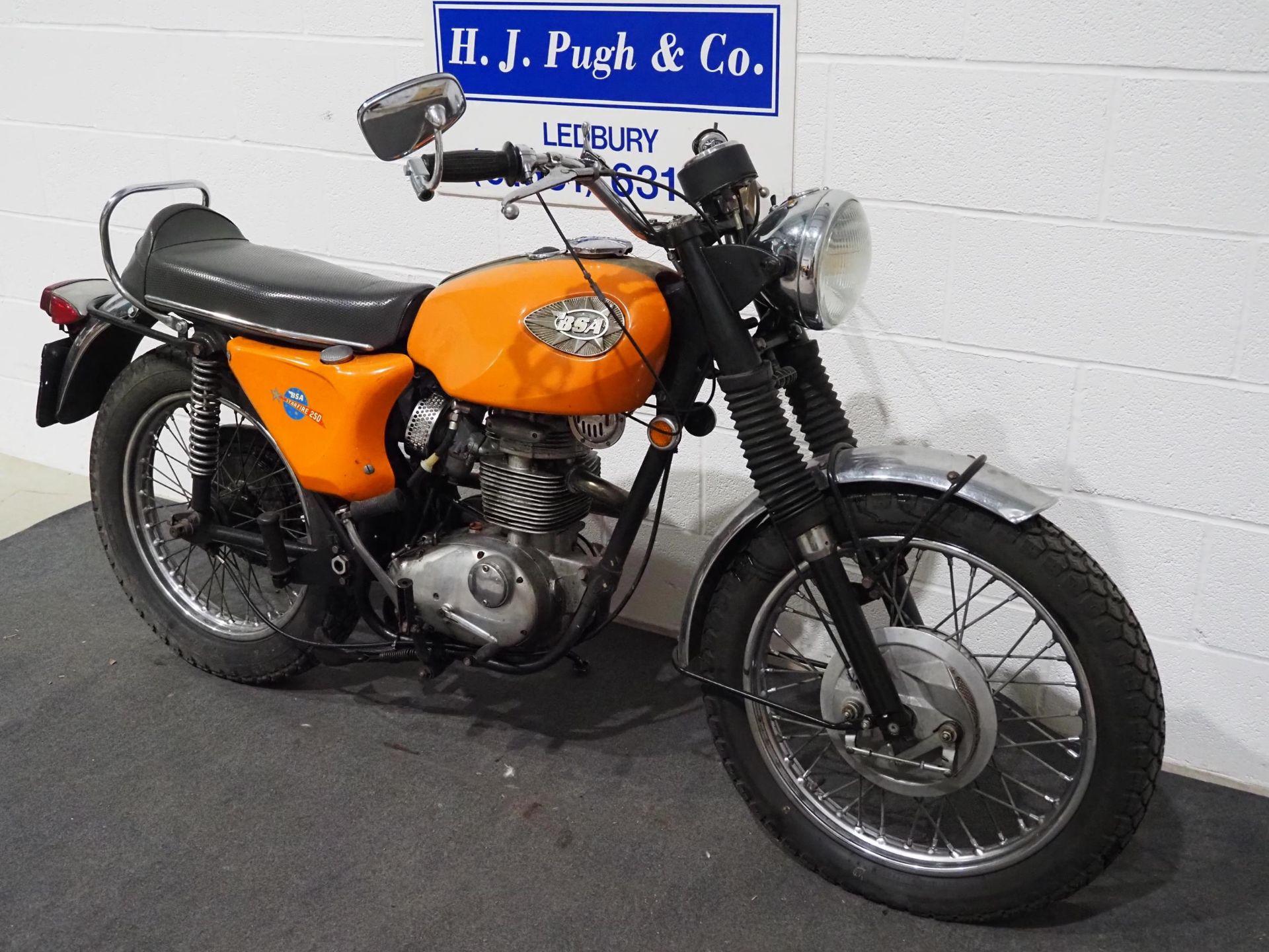 BSA B25 Starfire motorcycle. 1969. 250cc. Frame no. NC6782B25S Engine no. NC6782B25S Runs and rides,