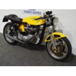 Triton motorcycle. 1978. 750cc. Frame no. P148134 Engine no. T140VDX06879 This Triton comes with a
