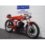 Harley Davidson Aermacchi race bike. Frame No. ZA17732H3 Engine No. E815 Comes with some history and