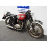 BSA A65 Lightning motorcycle, 650cc. Frame no. ND02533A65L Engine no. ND02533A65L Reg DDT 6H, V5 and