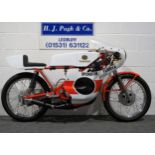 Spondon Yamaha 125 motorcycle, 125cc. This bike has been built during the last 7 years using a