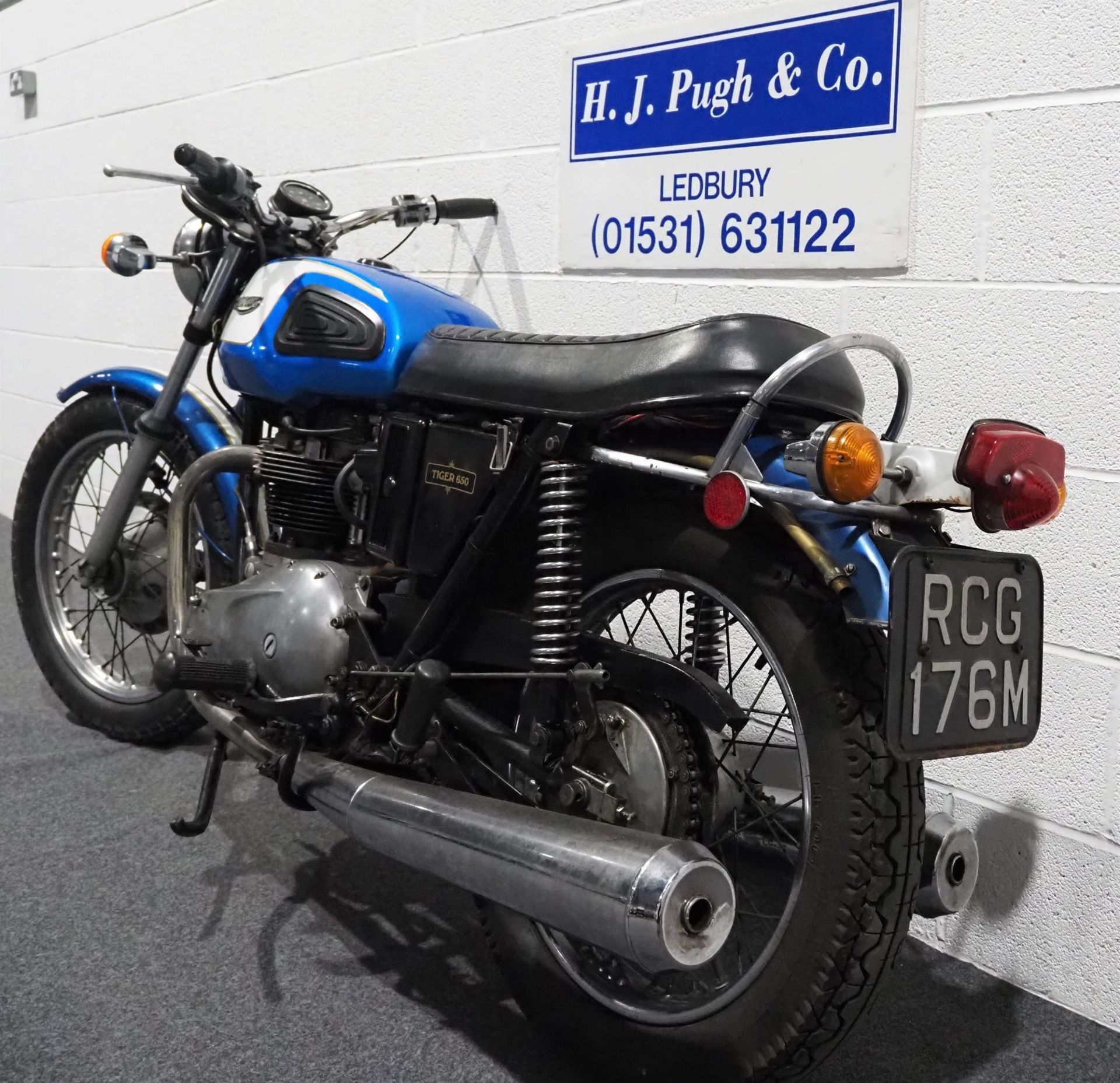 Triumph TR6 Trophy motorcycle, 1973, 649cc. Engine no. AG46499 Frame no. AG46499 Runs and rides, has - Image 8 of 8