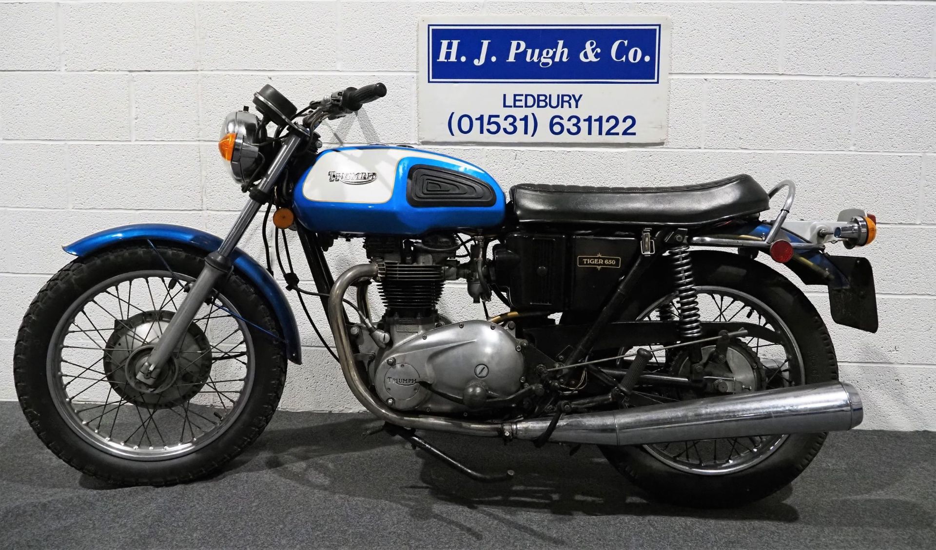 Triumph TR6 Trophy motorcycle, 1973, 649cc. Engine no. AG46499 Frame no. AG46499 Runs and rides, has - Image 6 of 8