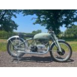 Vincent Grey Flash motorcycle, 1950, 500cc Frame no. RC1A5682 Engine no. F5AB2B3762 This bike is