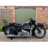 Ariel Square Four motorcycle, 1947, 1000cc. Engine no. DK 596 Frame no. XP1446 Has come from a
