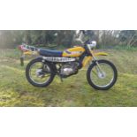 Suzuki TS185 motorcycle. 1973. 185cc. Frame no. TS185 77064 Engine no. TS185 77049 Runs and rides