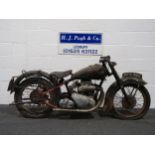 Ariel Square Four MK1 motorcycle project, 1951, 997cc Frame no. SC989 Engine no. RD987 Barn find