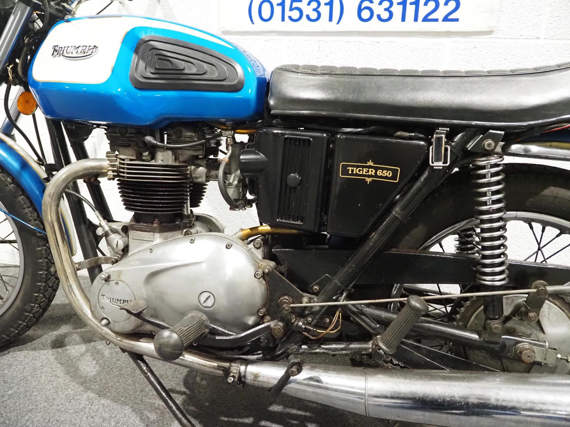 Triumph TR6 Trophy motorcycle, 1973, 649cc. Engine no. AG46499 Frame no. AG46499 Runs and rides, has - Image 7 of 8