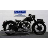 Ariel NG motorcycle, 1949, 349cc. Engine no. DJ22824 Frame no. RF42341 Runs and rides, MOT until