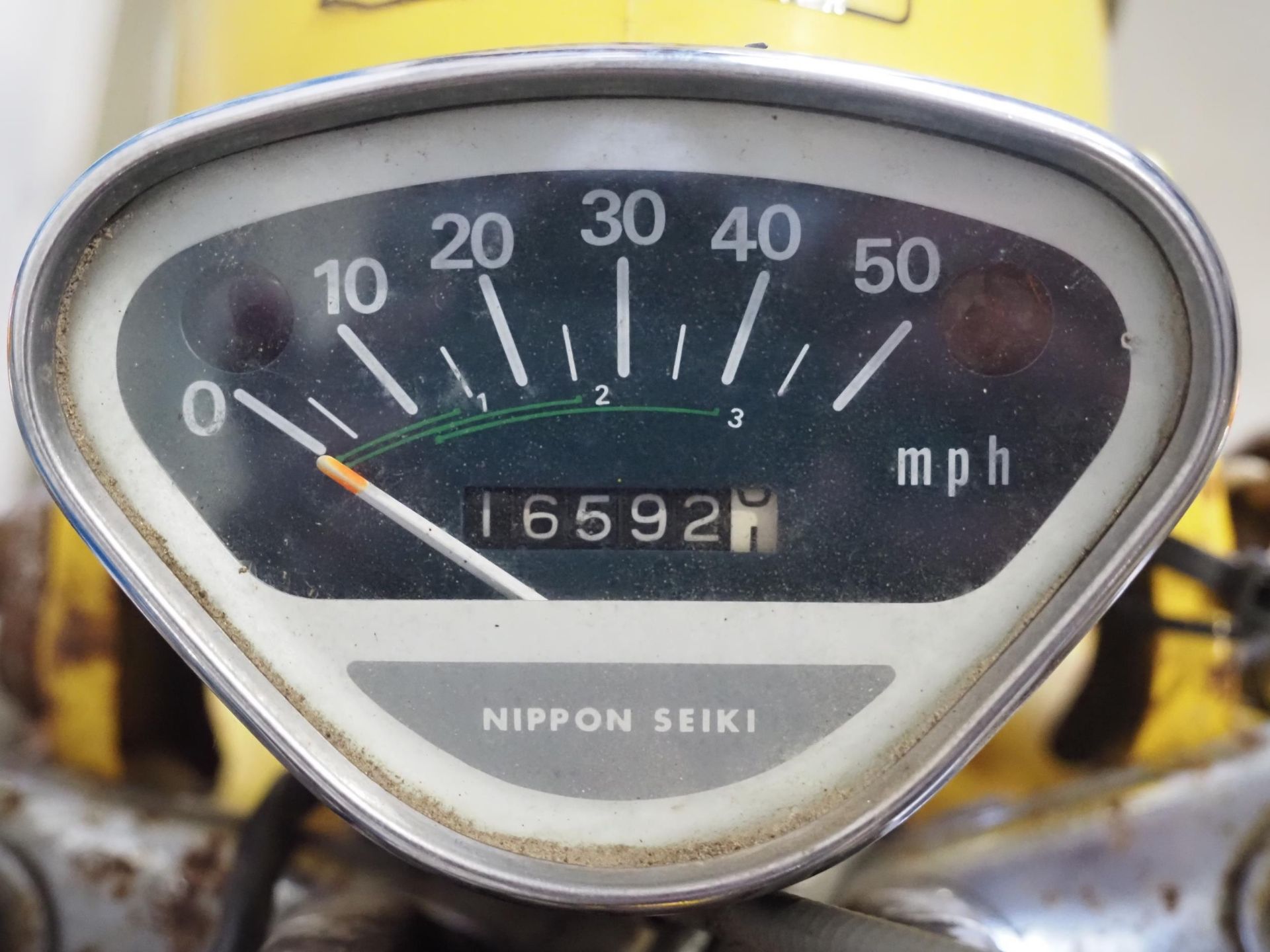 Honda Chaly moped with CWR engine. 125cc. Engine turns over with compression. Reg. KAN 524P. - Image 2 of 4