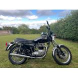 Harris Triumph T140 motorcycle. 1987. 750cc. Frame No-GN000690 Engine No-000690 Part of a private