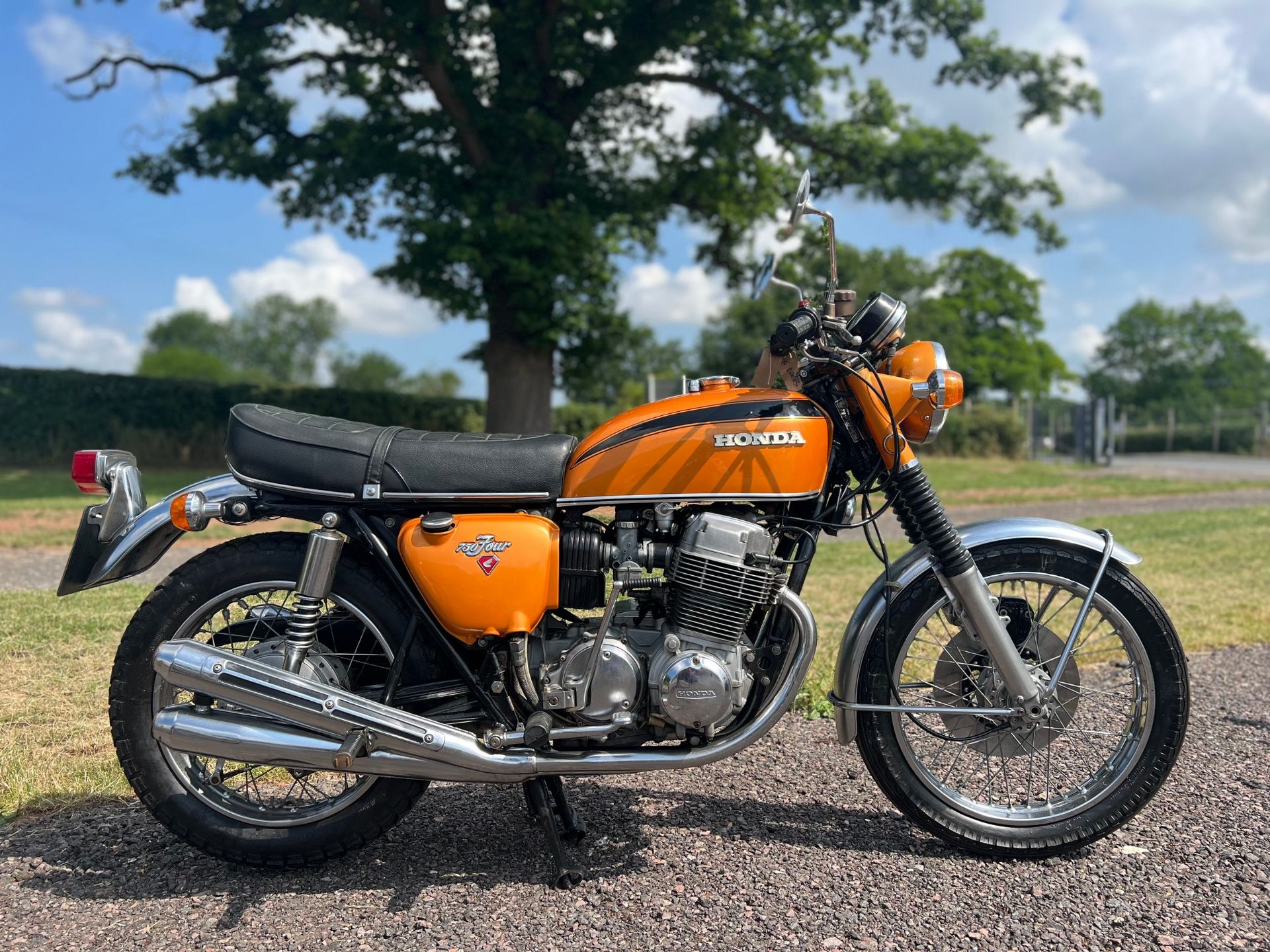 Honda 750-4 motorcycle, 1971, 750cc Frame no. CB7501118119 Engine no. CB7501117934 Runs and rides,