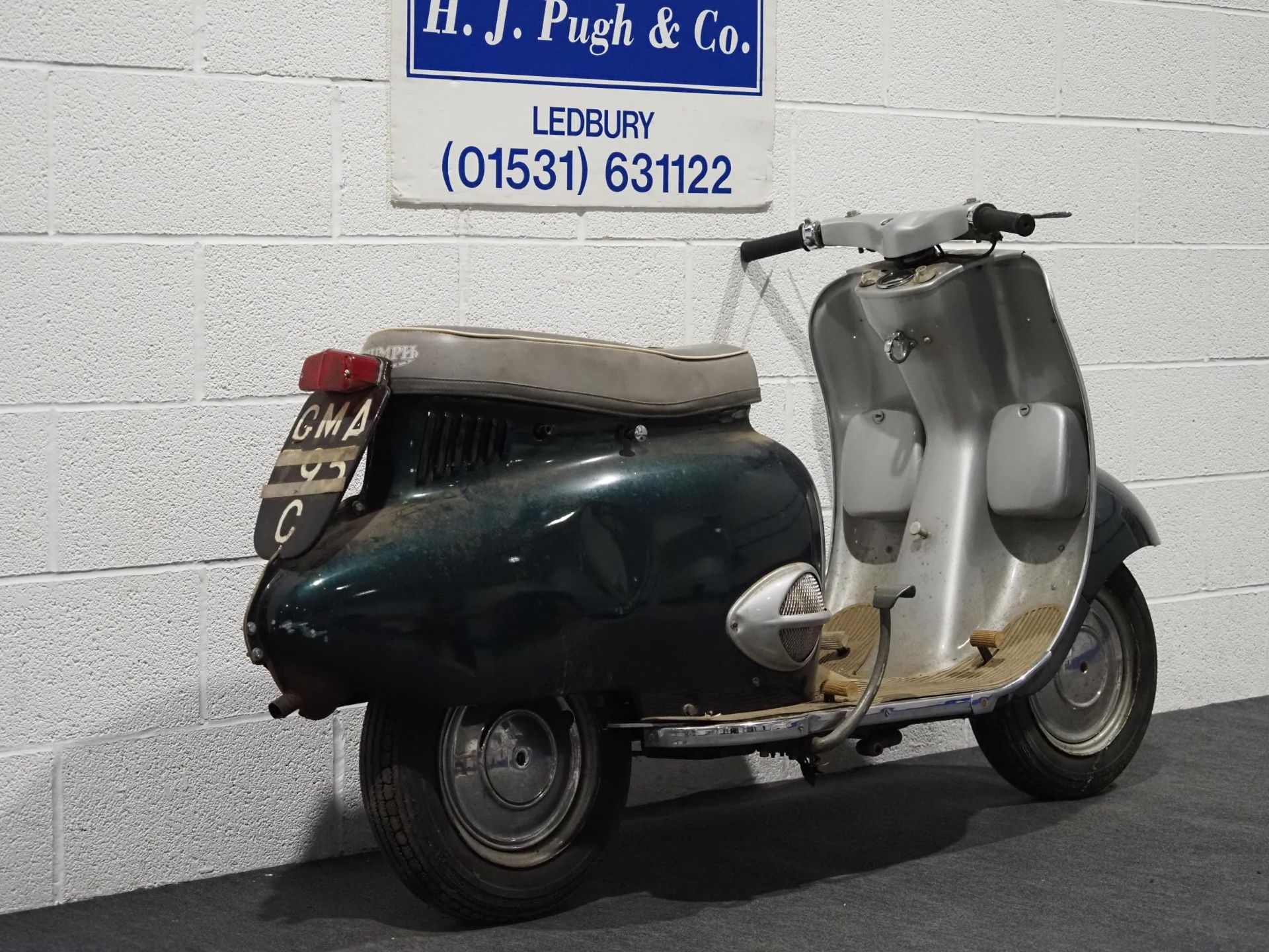 BSA Sunbeam Twin scooter. c1960s. 250cc Engine No. W14076 Engine turns over. American import No docs - Image 4 of 6