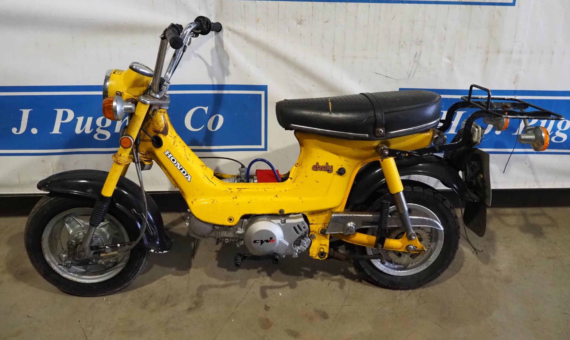 Honda Chaly moped with CWR engine. 125cc. Engine turns over with compression. Reg. KAN 524P. - Image 4 of 4
