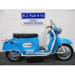 Jawa Manet S100 moped. 1959. 98cc. Frame No. 31205 Engine No. 31205 Canadian import. Key. No docs.