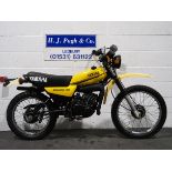 Yamaha DT125 motorcycle. 1979. 123cc. Frame No. 2N4-000396 Engine No. 2N4-000396 Engine turns